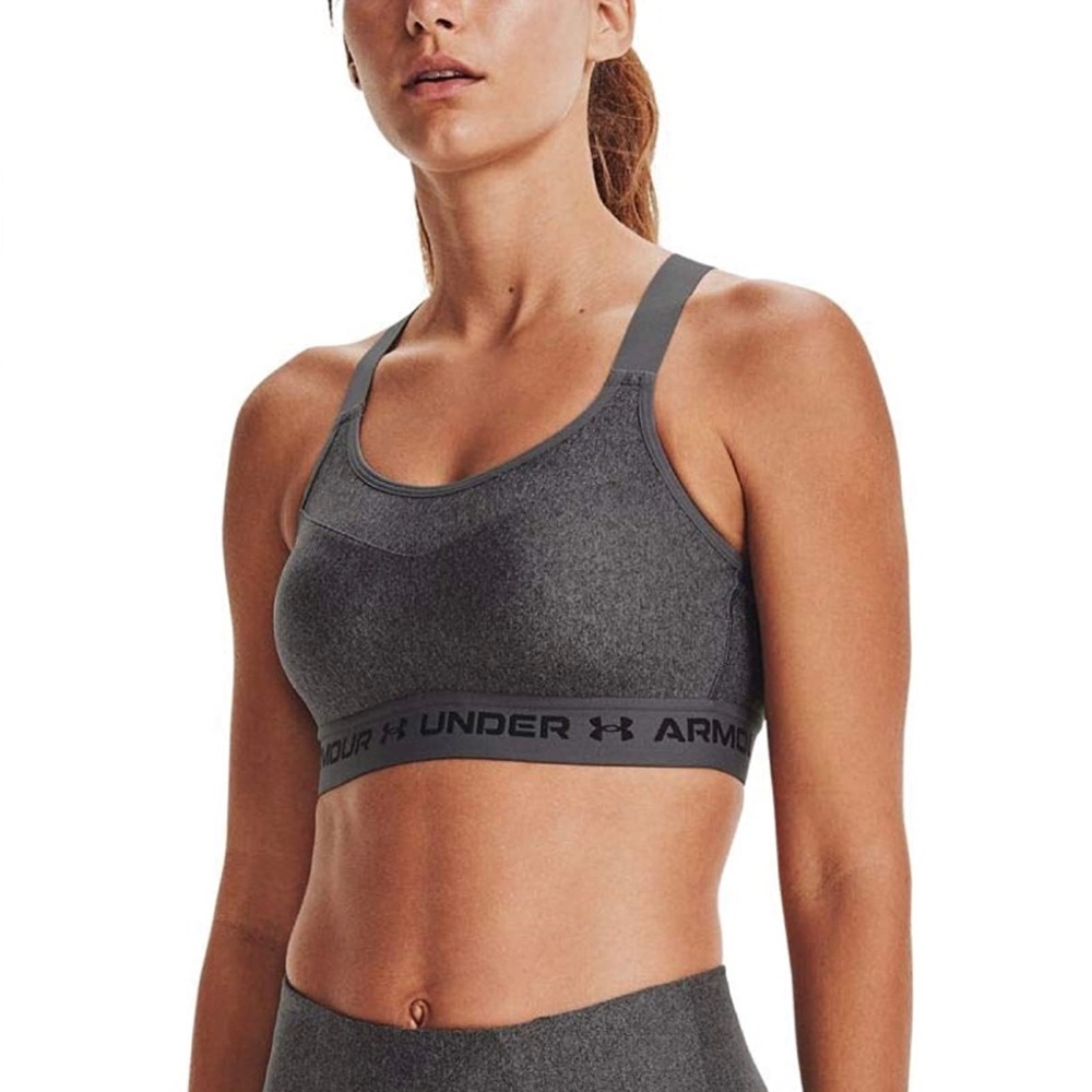 NWT Under Armour Grey Sports Bra 34D